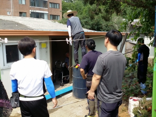 남부희망복지센터, 소흘읍 저소득 위기가정 주거개보수 실시
