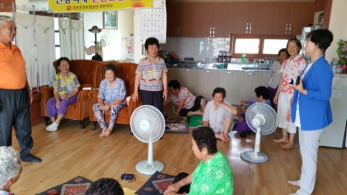 포천시 화현면장, 무더위쉼터 어르신 예방
