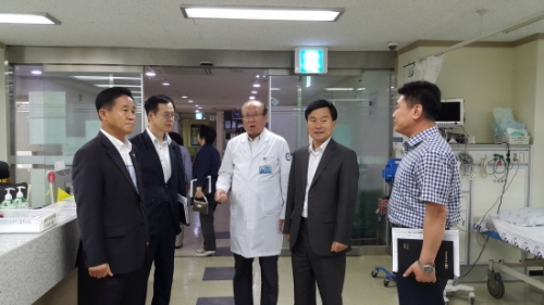 포천시, 道의료원 포천병원 관계자들 방문 격려