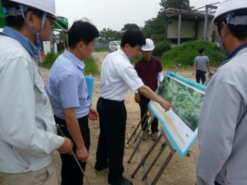 도로공사현장 수해예방, 안전시공 최선 