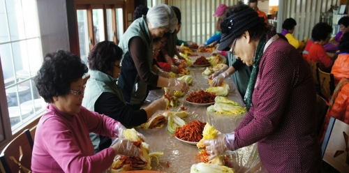 포천 숯골마을, 김장김치 판매 인기