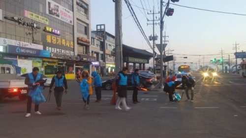 선단동, 설맞이 대청소 실시