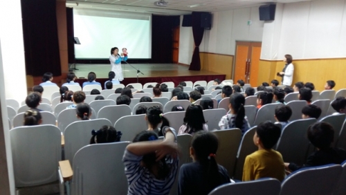 초등학교 구강보건교육 및 불소도포 실시