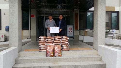 자인사, 추석명절 맞아 포천시에 쌀 30포 기증