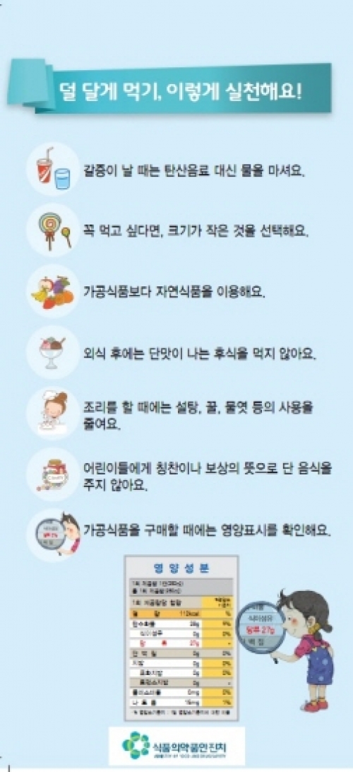 포천시, 당 섭취 줄이기 캠페인 실시!