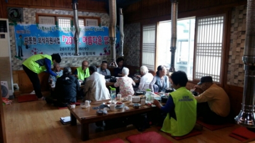 포천시 신북면 지역사회보장협의체, 외식지원사업 펼쳐