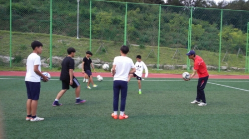 포천청소년문화의집, 포천시민축구단과 함께하는 축구교실 운영