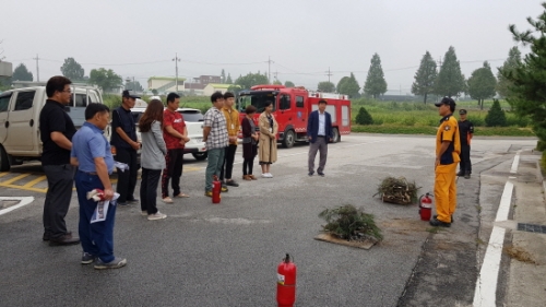 포천시 창수면, 화재예방 교육 및 초동진화를 위한 소방훈련 실시