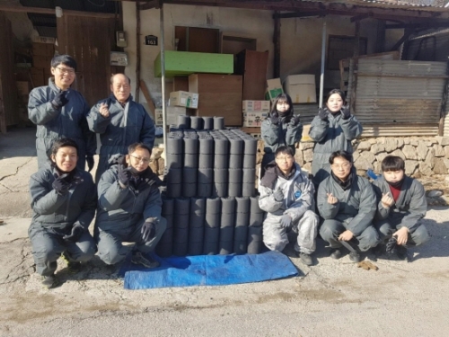 포천파워, 창수면 저소득가정 연탄 지원