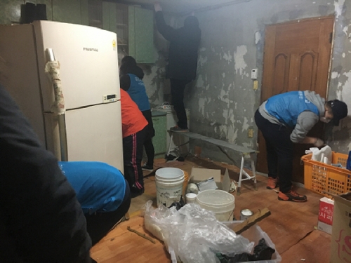 대진대국제봉사단, 따뜻한 이웃사랑 실천으로 매서운 한파 녹여