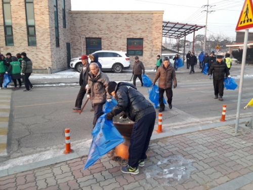포천시 가산면, 설맞이 대청소 실시