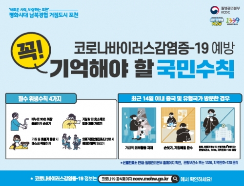 코로나바이러스감염증-19 예방행동수칙