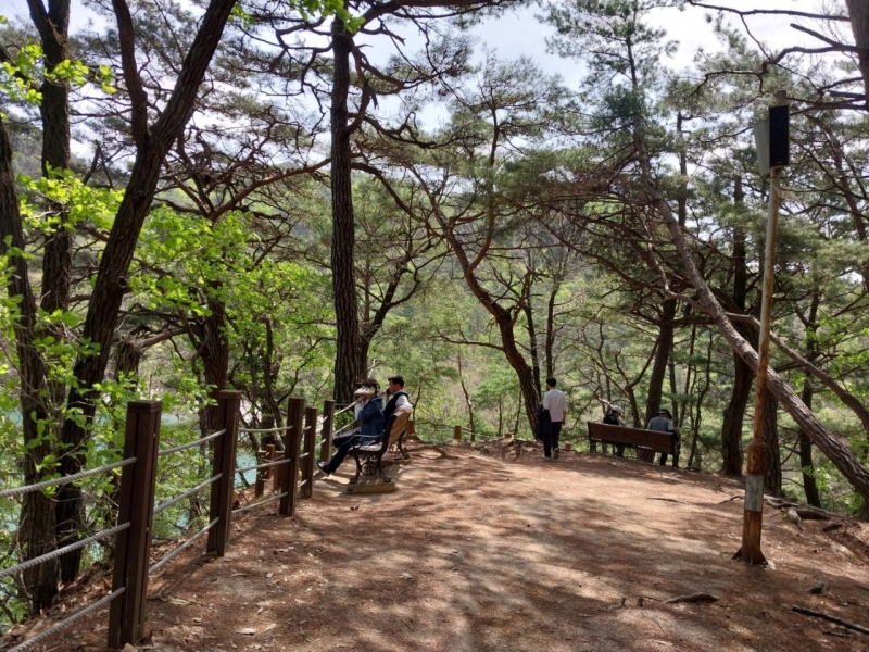 경기둘레길(산정호수)에 맨발걷기 코스와 평상 조성을 바란다!