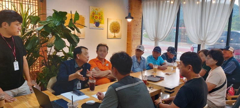 포천시 화현면, 명덕2리 시도 22호선 인도 설치 공사 주민설명회 개최
