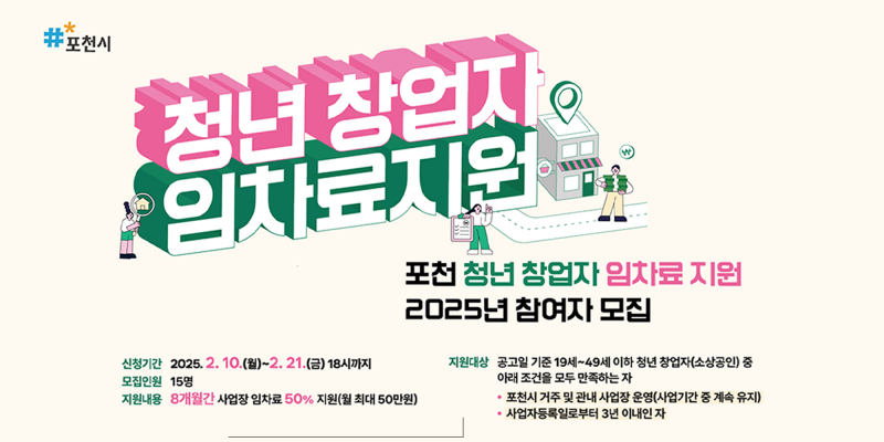 청년 창업자 임차료지원