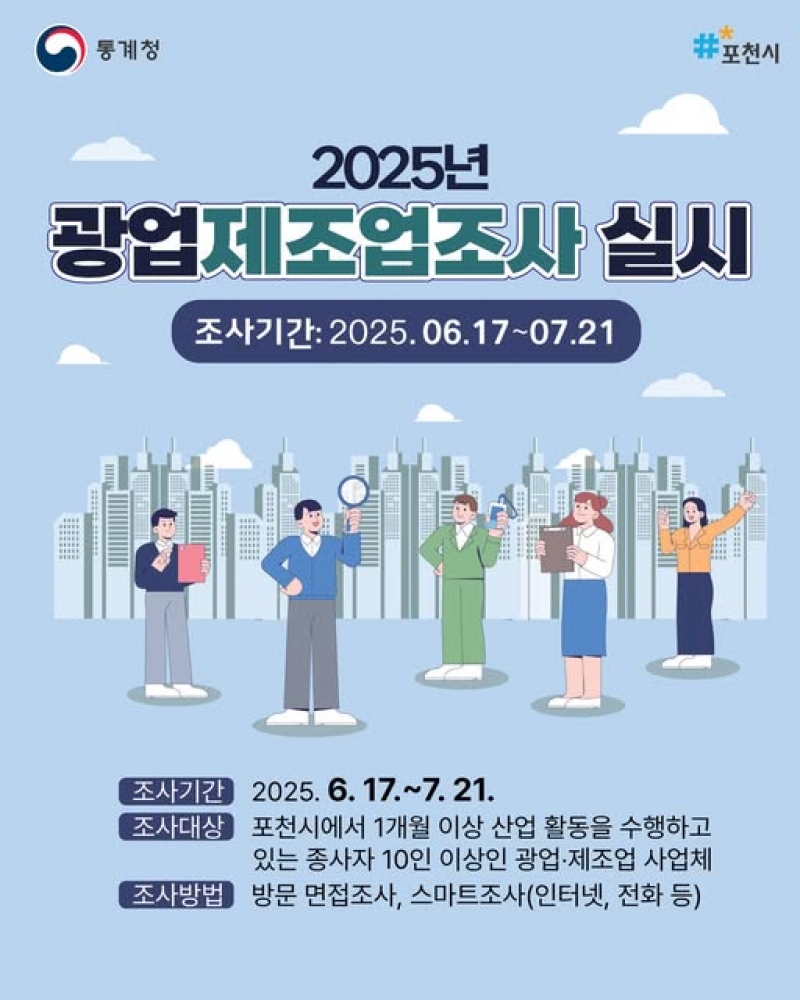 2025년 광업제조업조사 실시