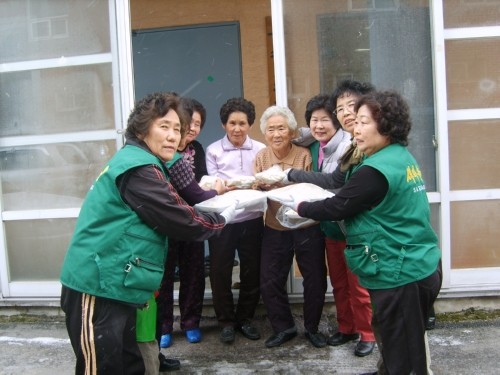 영북면 사랑의 만두 만들기 행사