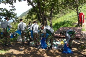 포천시, 민․관․군 합동 산정호수 환경정화 실시