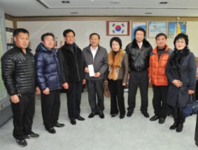 포천시농업인단체. 구제역 방역활동 성금 전달