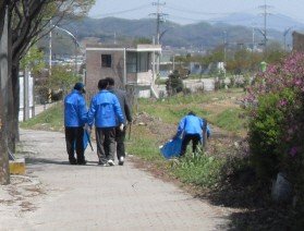 바르게살기운동 군내면위원회,<br>새봄 맞이 환경정화활동 실시