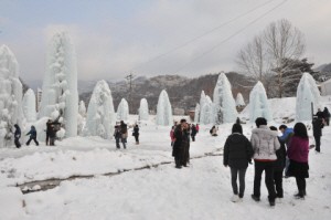 은송어와 동장군이 사는 얼음성 마을로 놀러오세요!